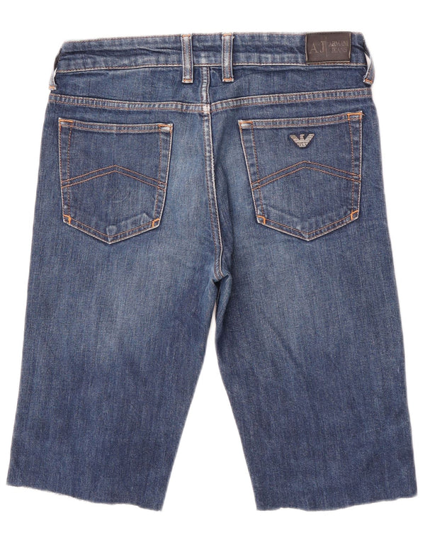 Shorts in denim da ragazzo Armani Junior 15-16 anni W29 Blu Cotone