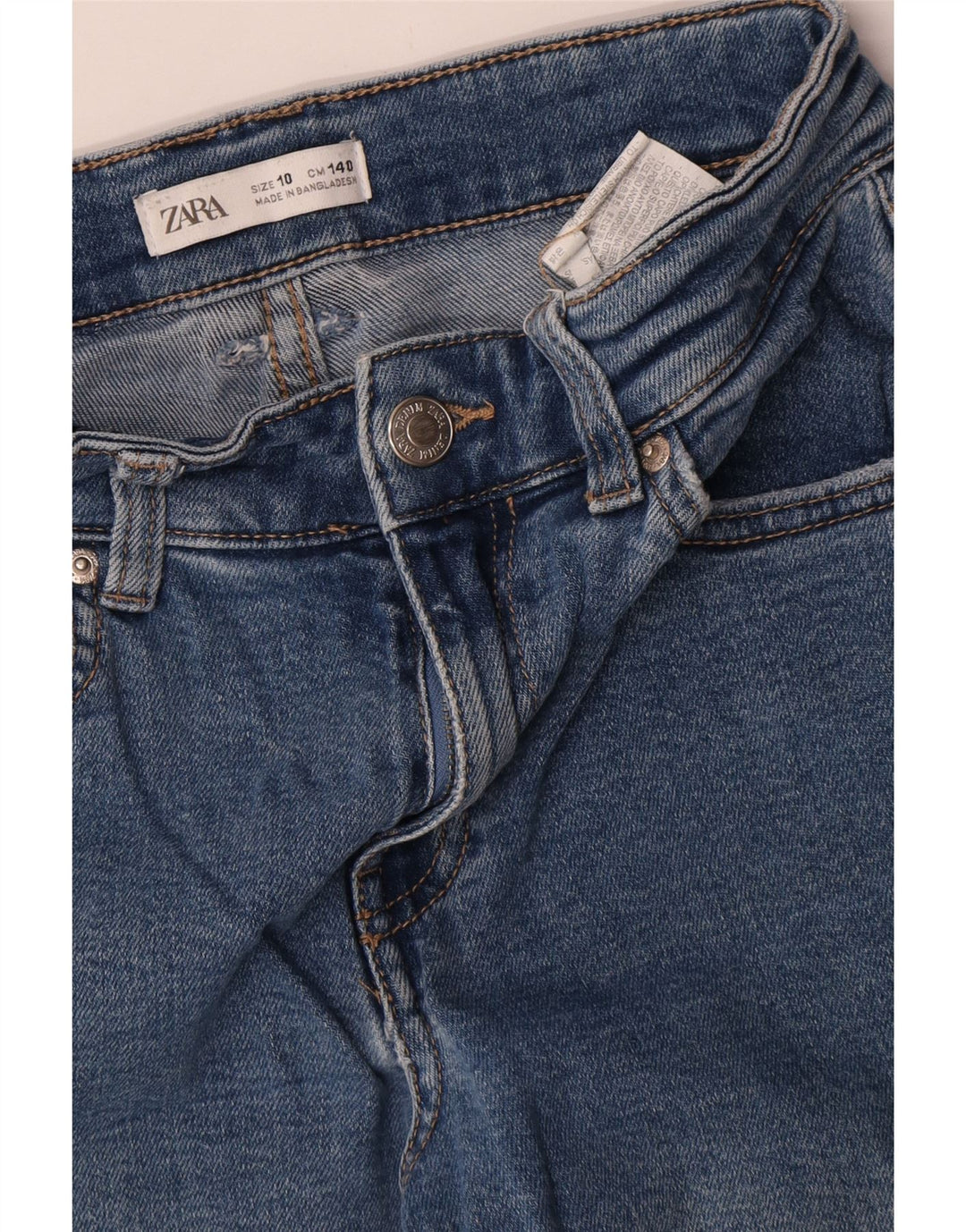 Jeans Zara per ragazze Cargo Bootcut 9-10 anni W26 L25 Blu