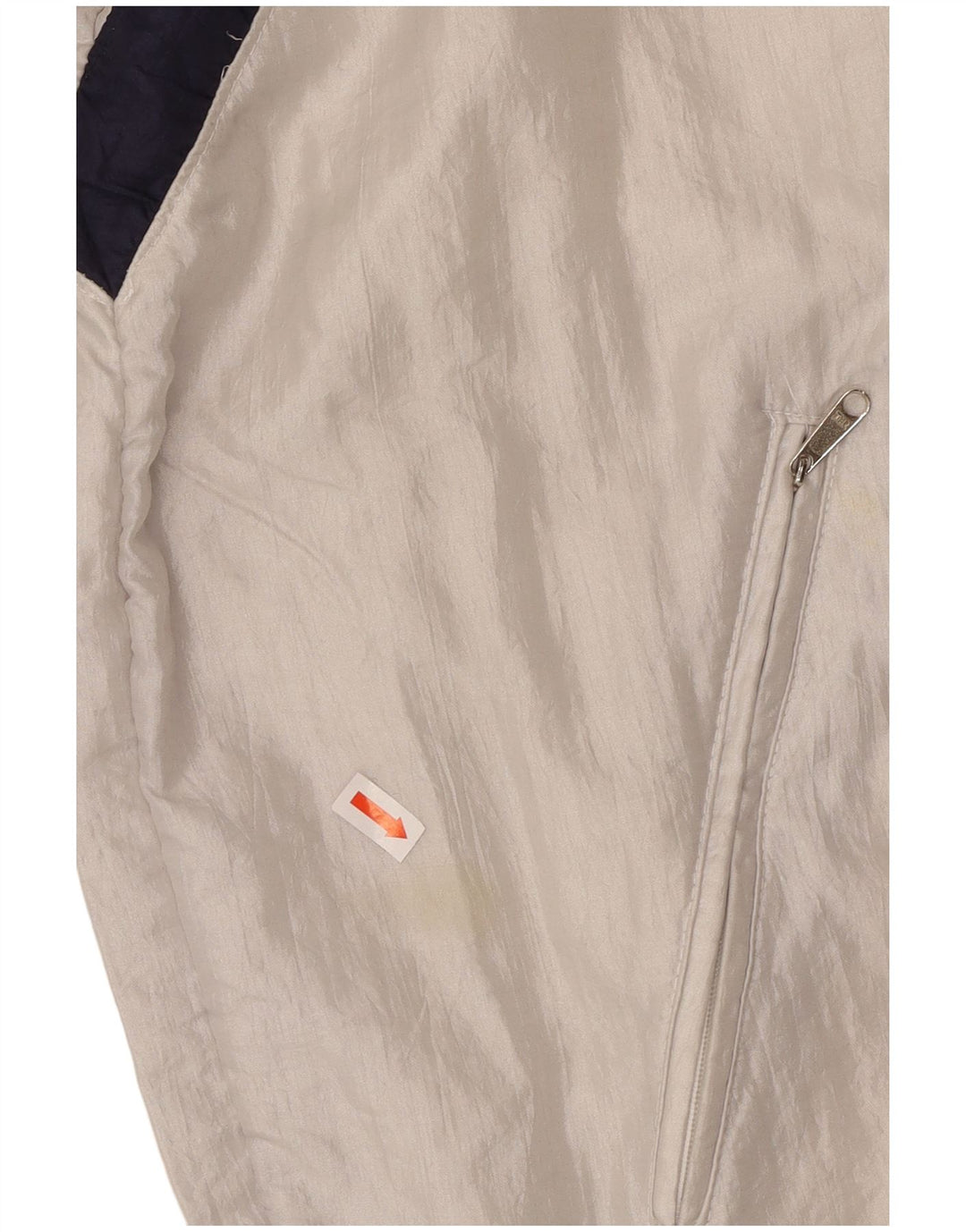 VINTAGE Mens Tracksuit Top Jacket Medium White Colourblock