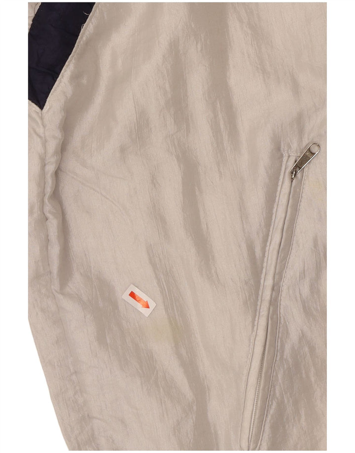 VINTAGE Mens Tracksuit Top Jacket Medium White Colourblock