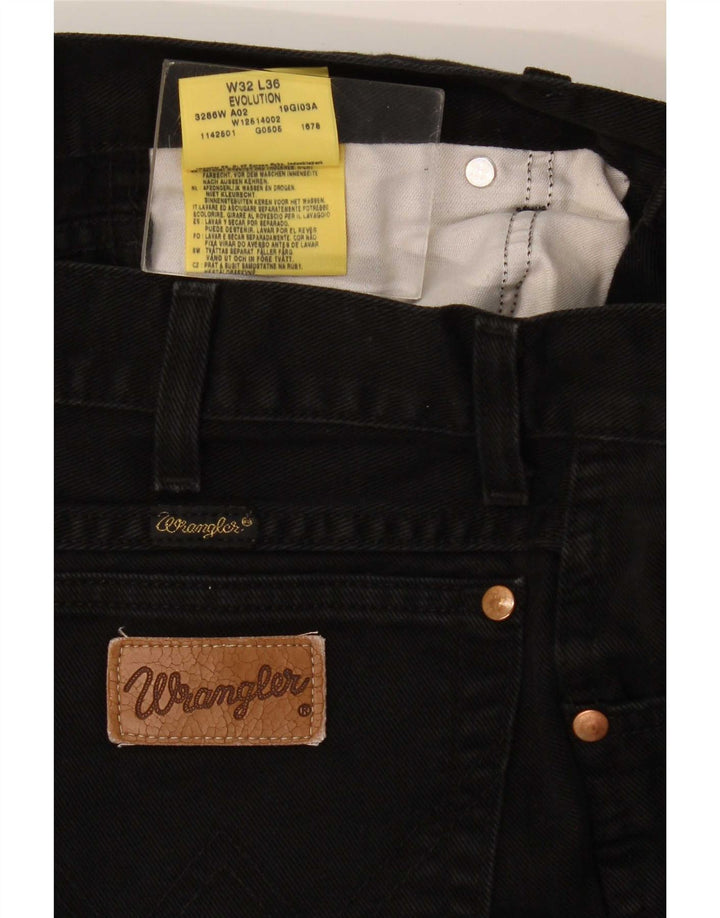 Jeans dritti Evolution da uomo Wrangler W32 L36 cotone nero