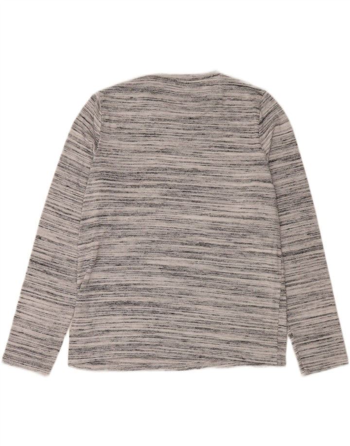 Maglione maglione girocollo da donna Marks & Spencer UK 12 Grigio medio chiazzato
