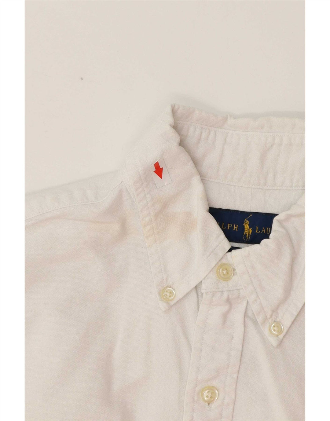 Camicia slim fit da uomo Ralph Lauren piccola in cotone bianco