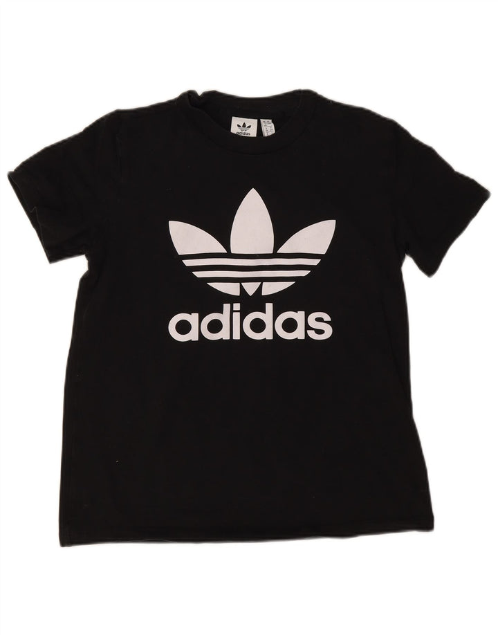 T-shirt grafica da donna Adidas Top UK 12 media nera