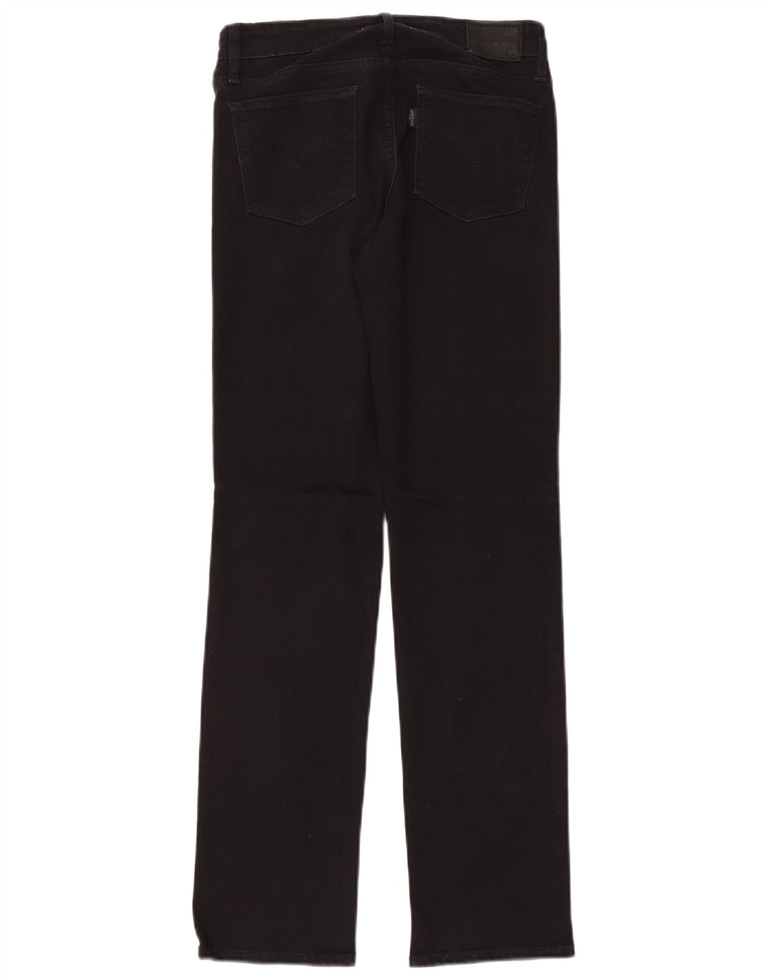 Jeans dritti Levi's 714 da donna W27 L30 cotone nero