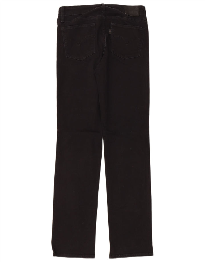 Jeans dritti Levi's 714 da donna W27 L30 cotone nero