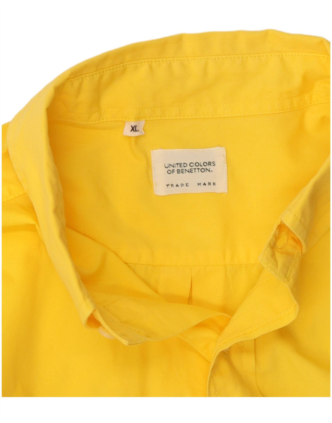 Camicia Benetton Uomo XL Gialla