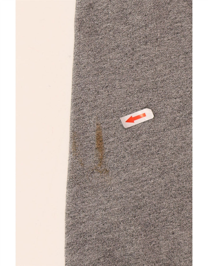 Maglione con cappuccio grafico da uomo Superdry in cotone grigio medio