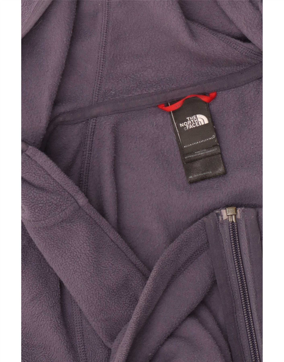Giacca in pile con cappuccio da donna The North Face UK 10 Small Poliestere blu navy