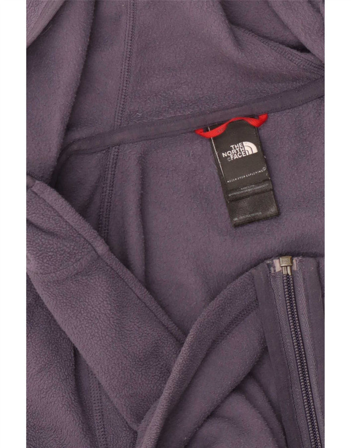 Giacca in pile con cappuccio da donna The North Face UK 10 Small Poliestere blu navy