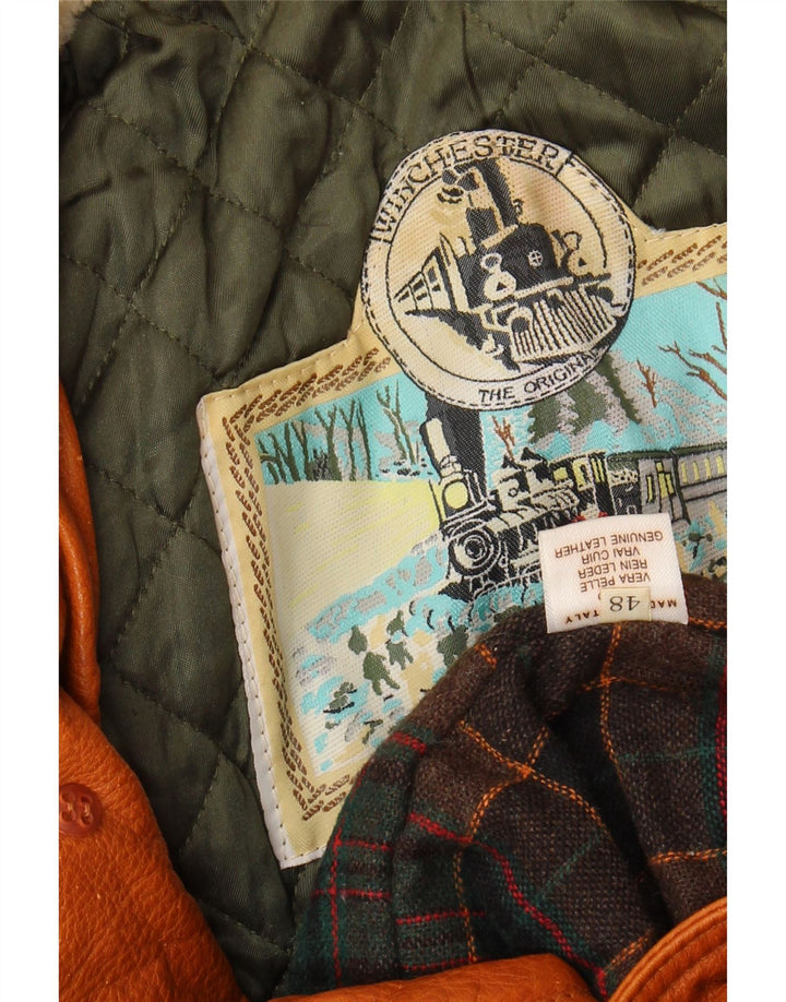 Giacca in pelle da uomo WINCHESTER IT 48 Pelle marrone medio