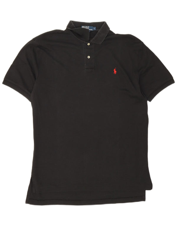Polo Ralph Lauren da uomo grande in cotone nero