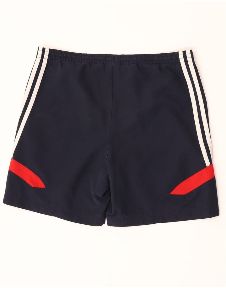 Pantaloncini sportivi Adidas da ragazzo 13-14 anni in poliestere blu navy