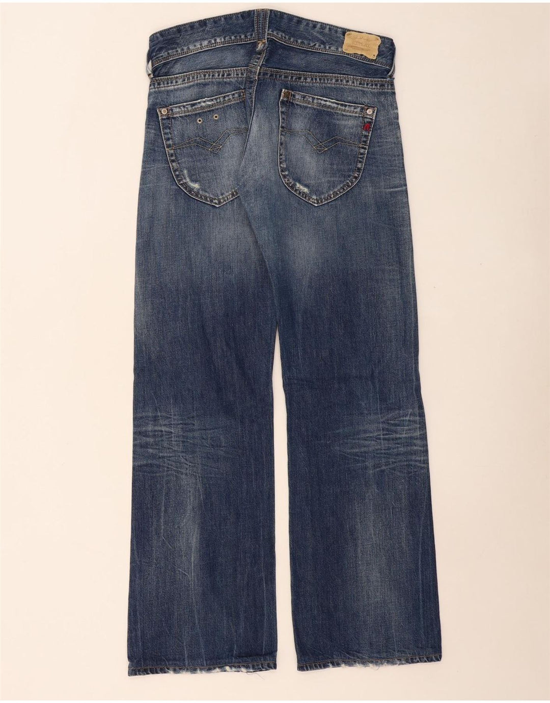 REPLAY Jeans da donna a gamba larga W32 L31 Blu