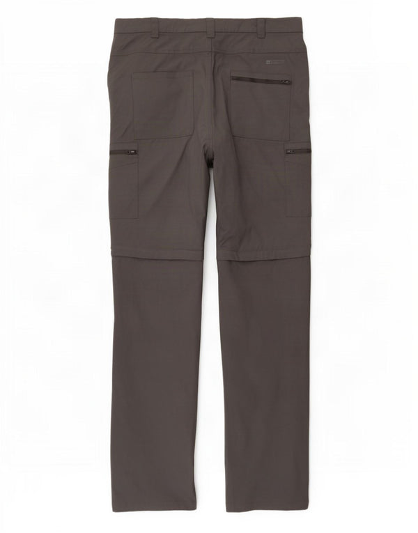 Pantaloni cargo da escursionismo da uomo Mountain Warehouse W38 L32 nylon grigio