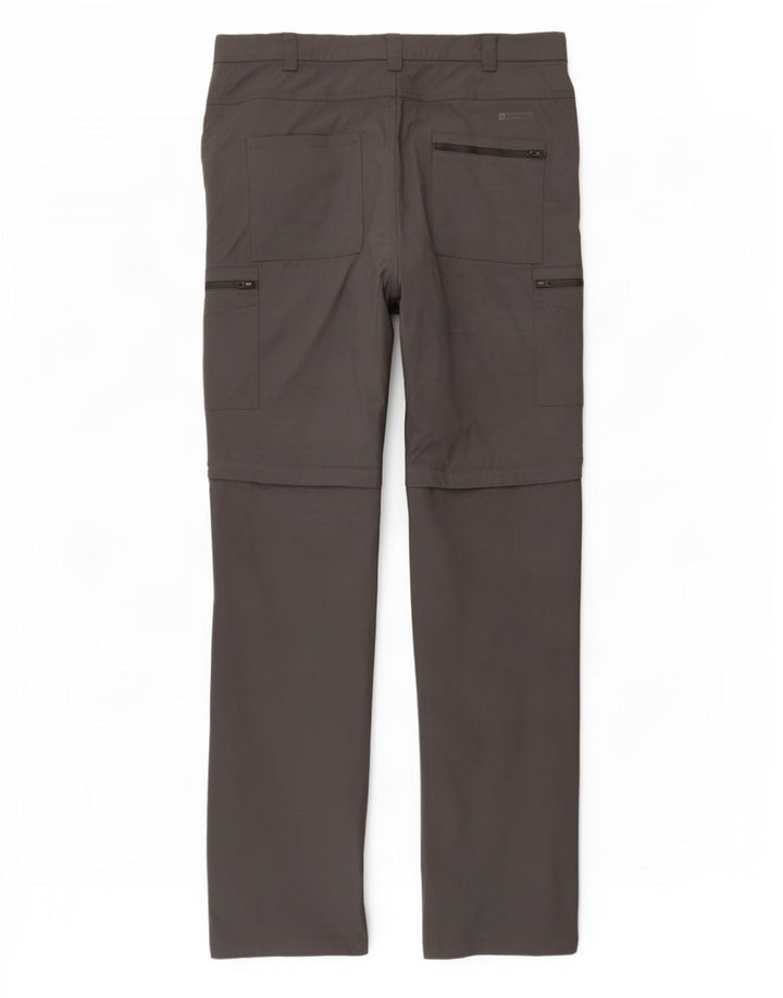 Pantaloni cargo da escursionismo da uomo Mountain Warehouse W38 L32 nylon grigio