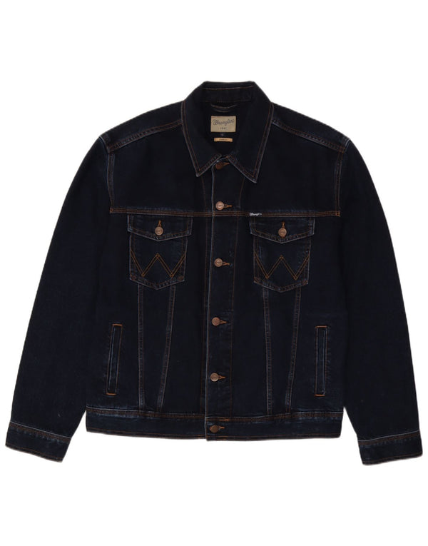 Giacca di jeans da uomo Wrangler UK 42 XL Cotone blu navy