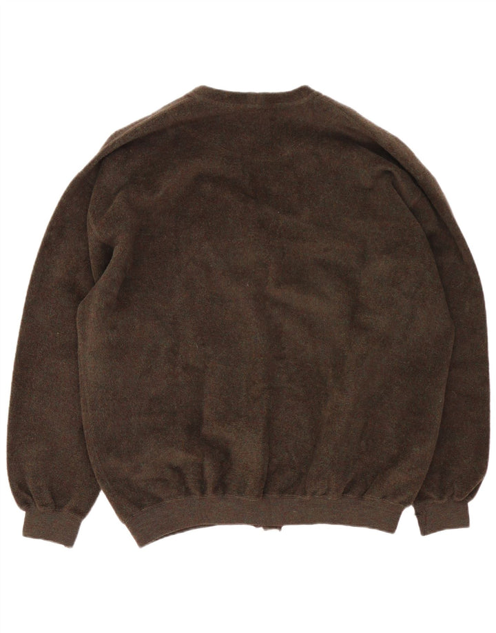 Maglione cardigan da uomo Webb&Scott XL marrone lana vergine