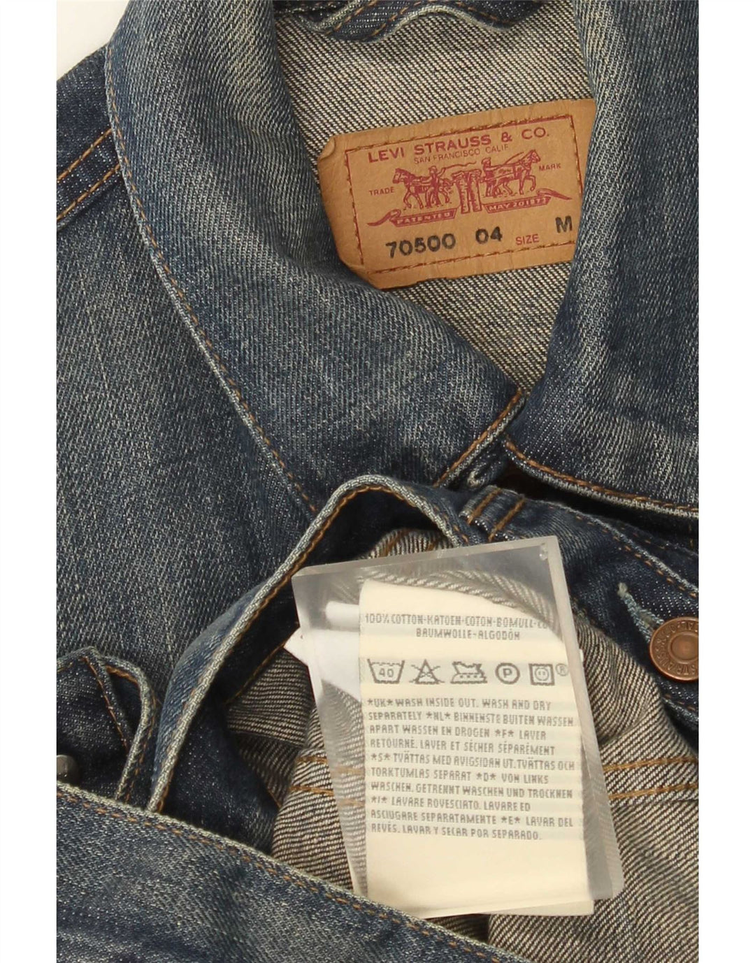 Giacca di jeans Levi's per ragazzi 11-12 anni in cotone blu medio