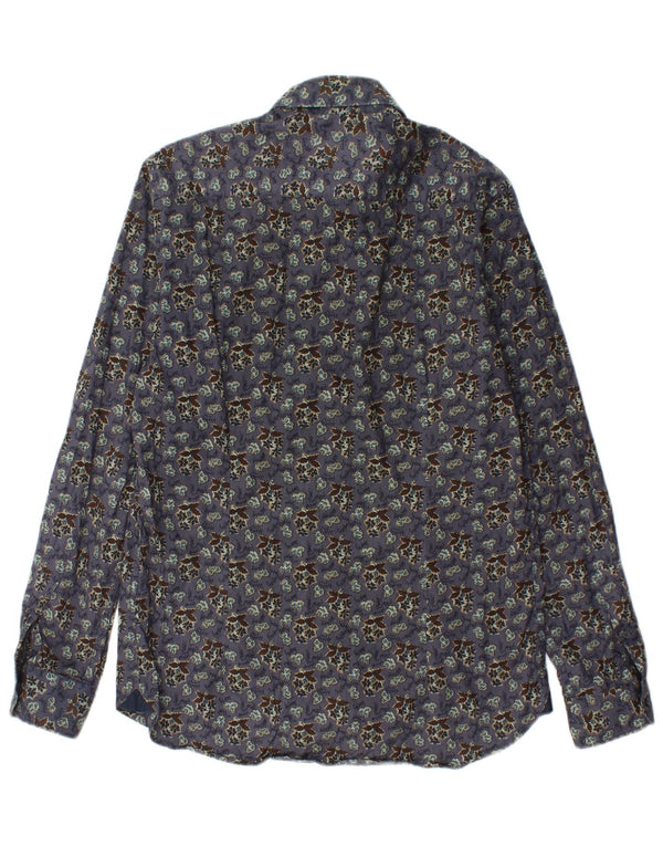 CARRERA Camicia Uomo Cotone Floreale Viola Medio