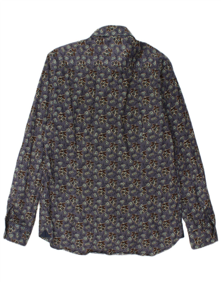 CARRERA Camicia Uomo Cotone Floreale Viola Medio