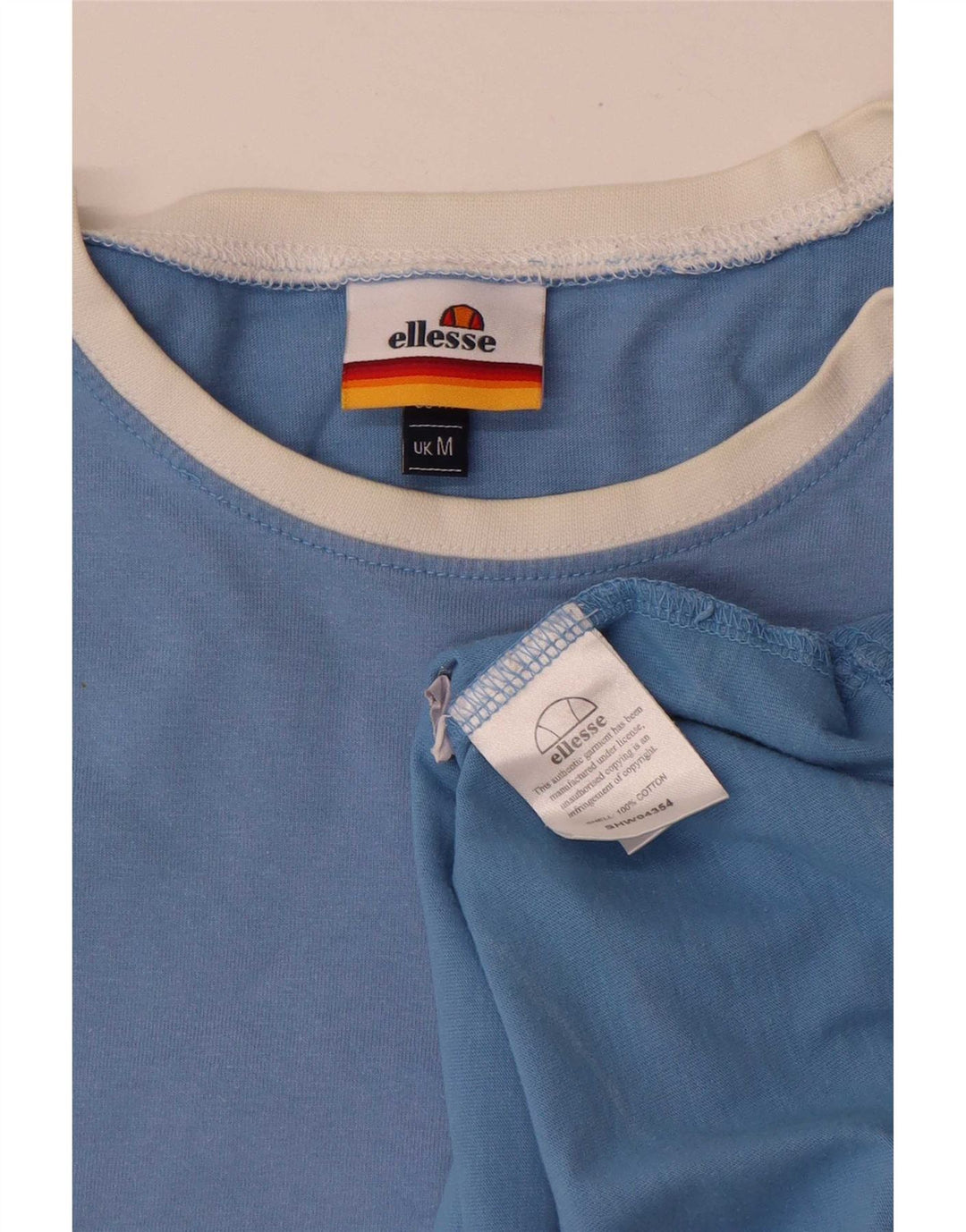 T-shirt da uomo Ellesse Top in cotone blu medio