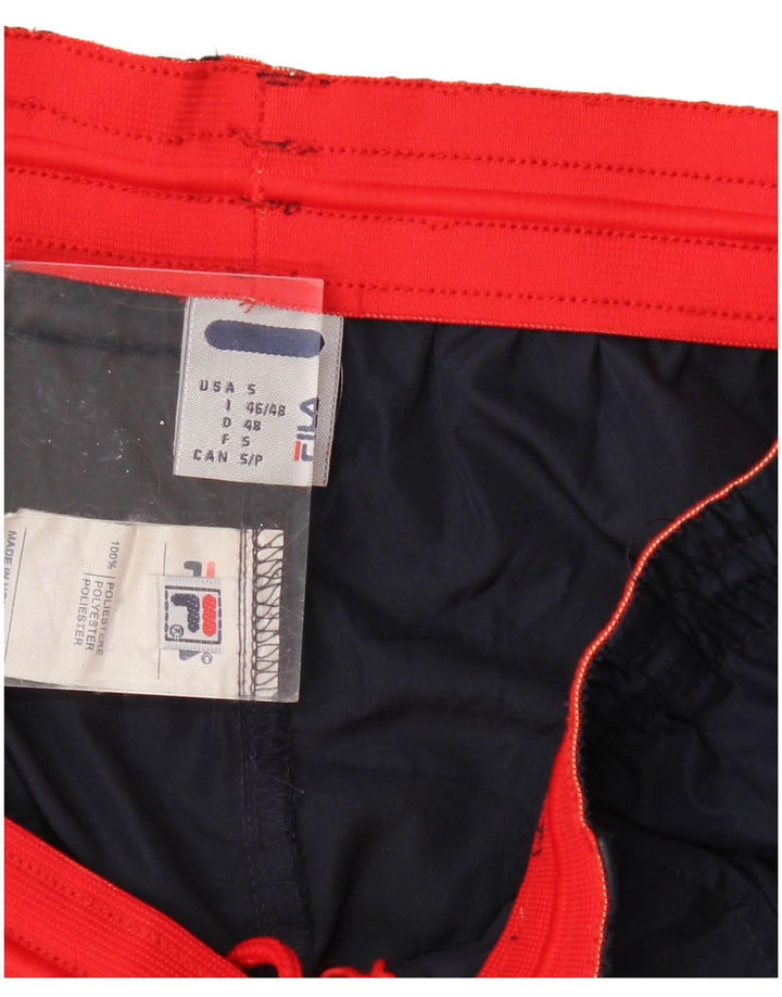 Pantaloncini sportivi Fila da uomo piccoli in poliestere blu navy