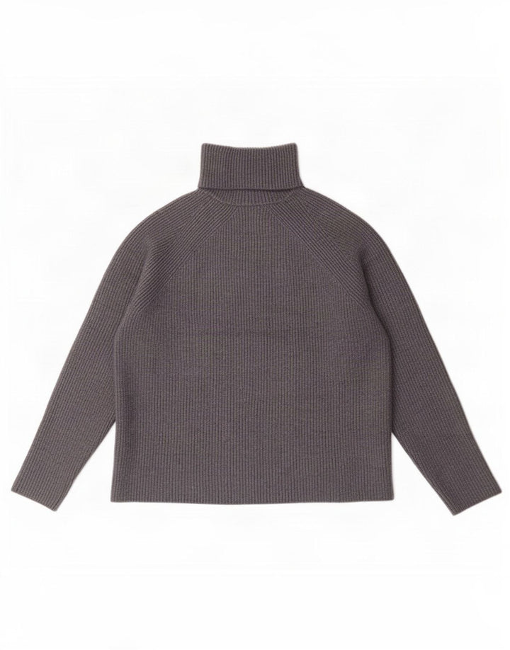 Maglione corto da donna Marks & Spencer con collo alto UK 12 Grigio medio