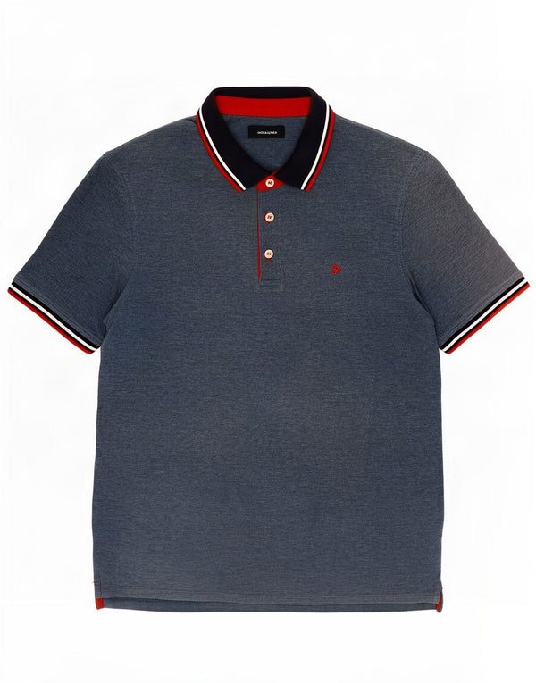 Polo da uomo Jack & Jones XL in cotone blu navy