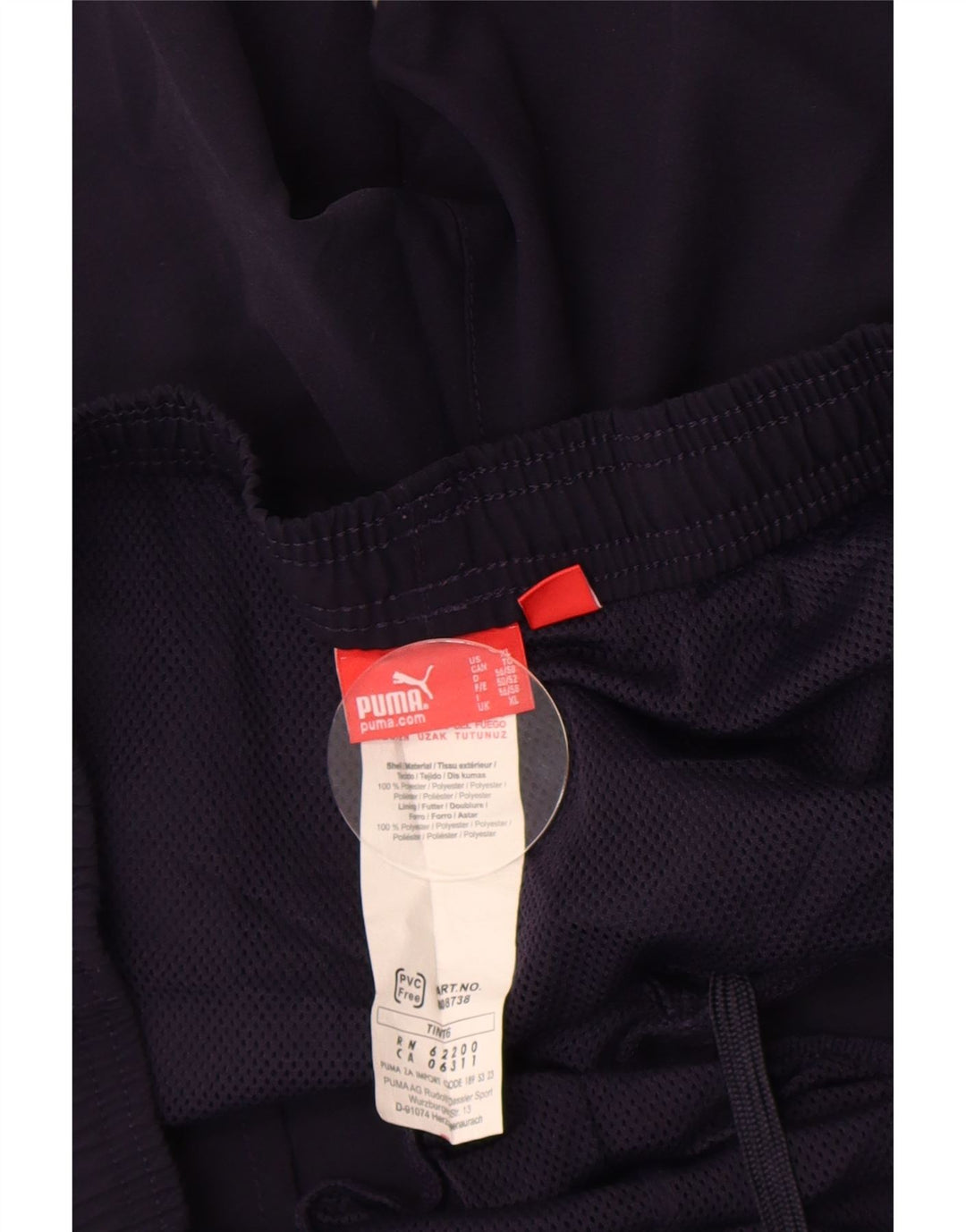 Pantaloncini sportivi grafici da uomo Puma XL blu navy in poliestere