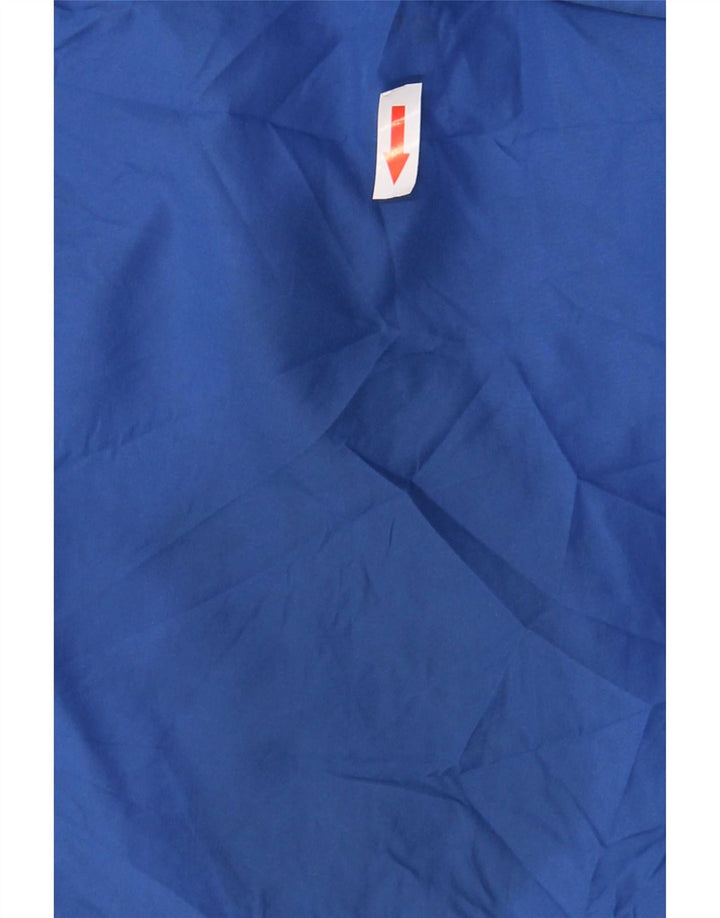 Giacca antipioggia con cappuccio da uomo Eddie Bauer UK 38 Poliestere blu medio