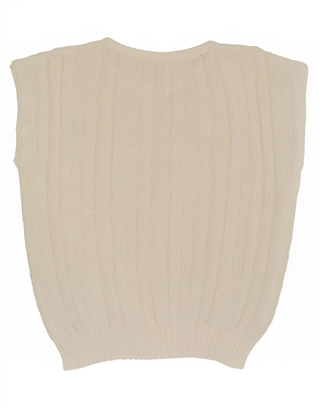 Canotta vintage da donna, taglia UK 14, media, bianco sporco