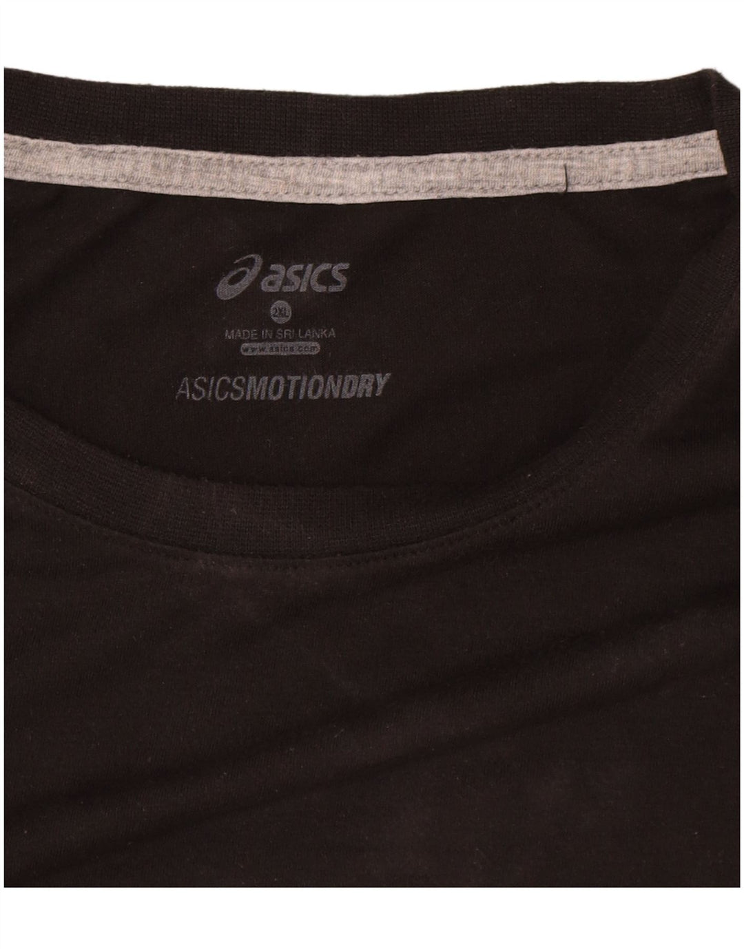 T-shirt da uomo Asics Top 2XL in cotone nero