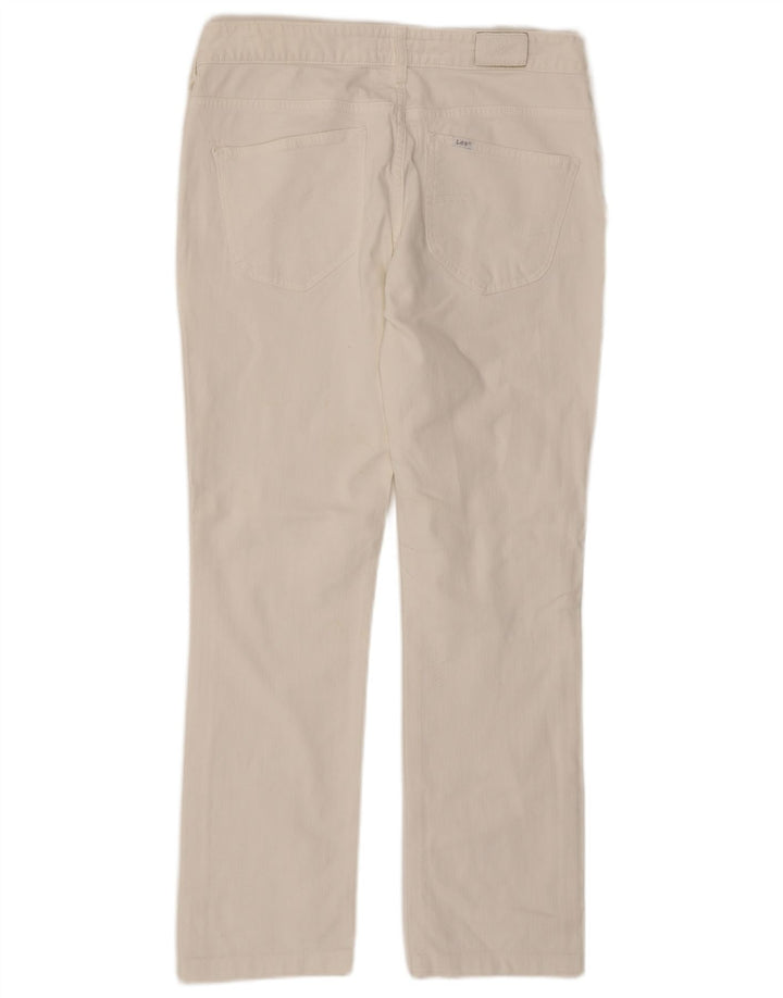 Jeans dritti Norma da donna Lee W31 L29 cotone bianco