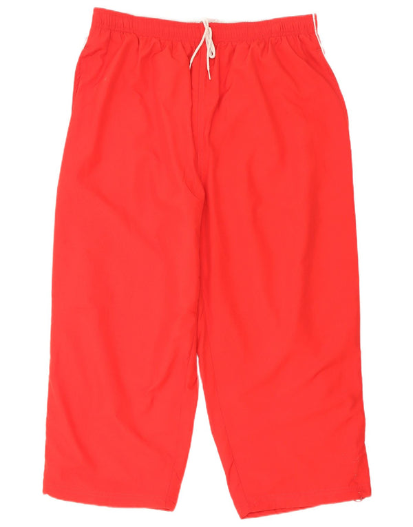 Pantaloni della Tuta Capri da Uomo Reebok XL Rosso Poliestere