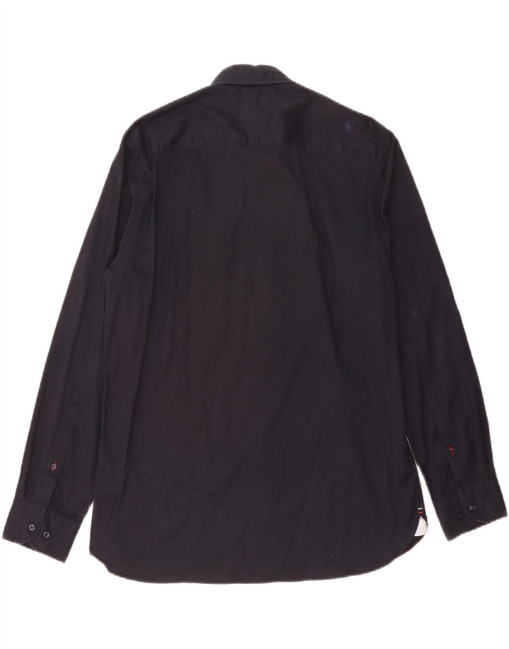 TOMMY HILFIGER Camicia da uomo vestibilità regolare grande cotone blu navy