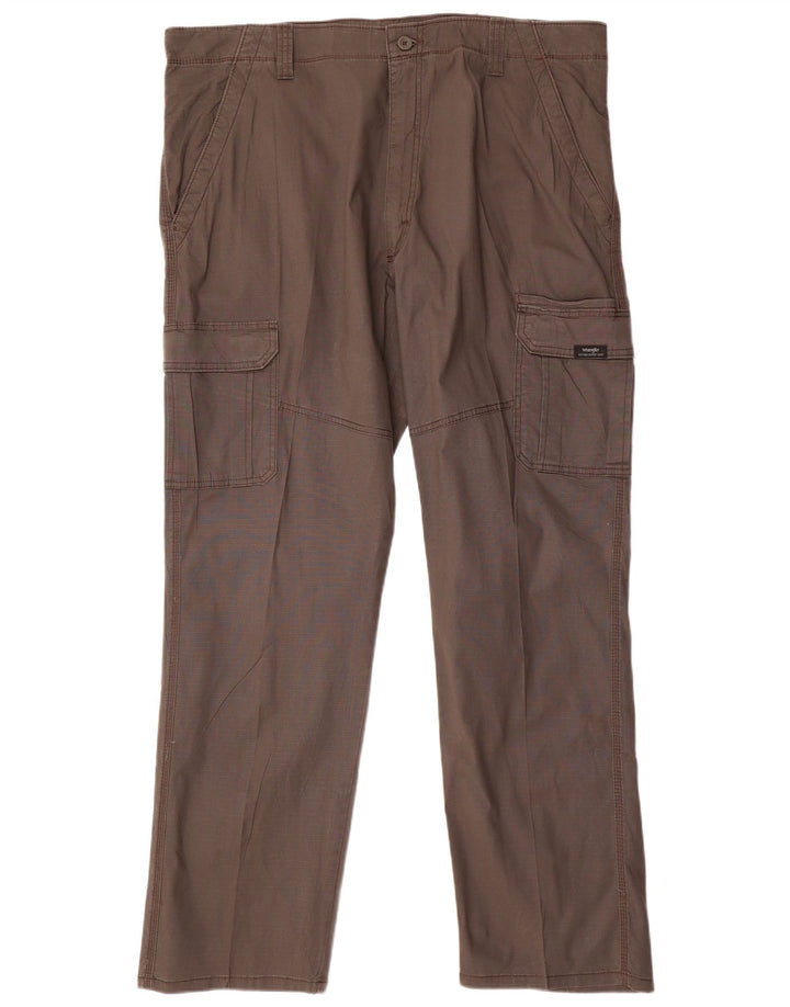 Pantaloni cargo dritti da uomo WRANGLER W42 L32 cotone grigio