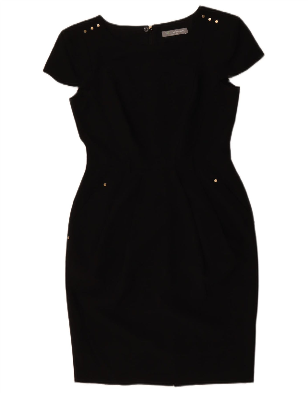 Abito tubino Petite da donna Marks & Spencer UK 8 piccolo poliestere nero
