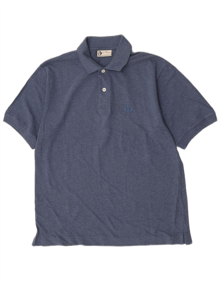 Polo da uomo Sergio Tacchini blu navy medio