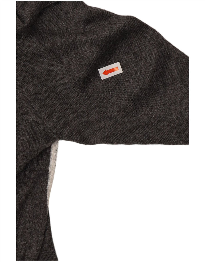 ZARA Maglione da Donna con Collo Dolcevita UK 12 Viscosa Grigio Medio