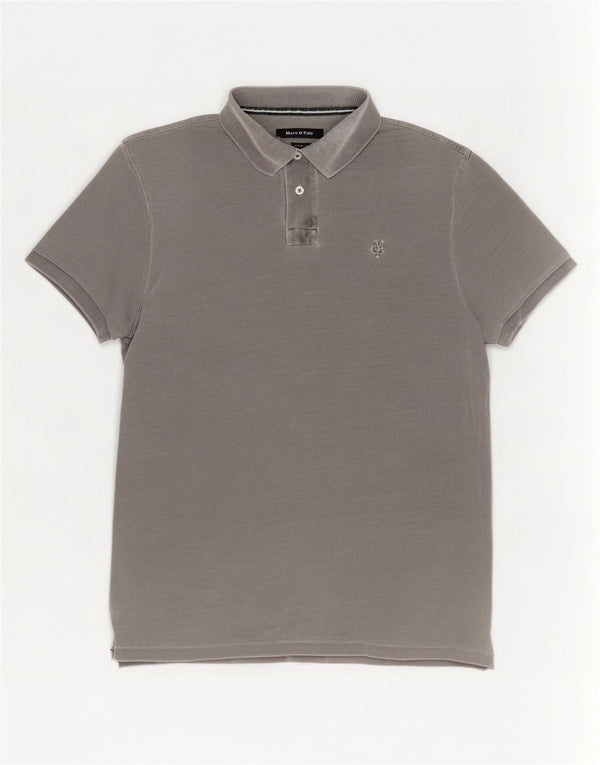 Polo da uomo Marc O'Polo XL in cotone grigio