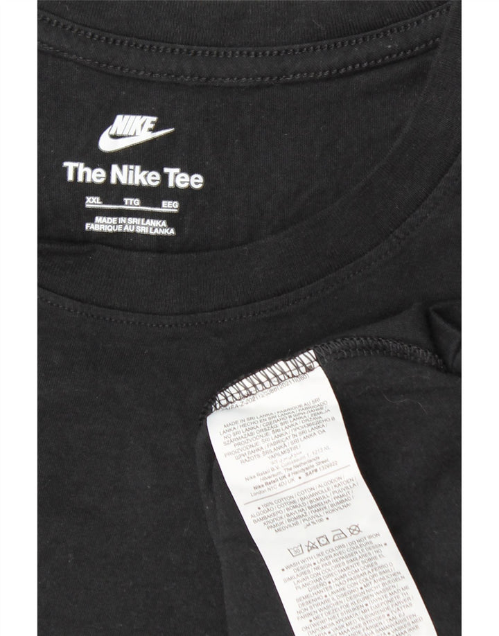 T-shirt da uomo NIKE Top 2XL cotone nero