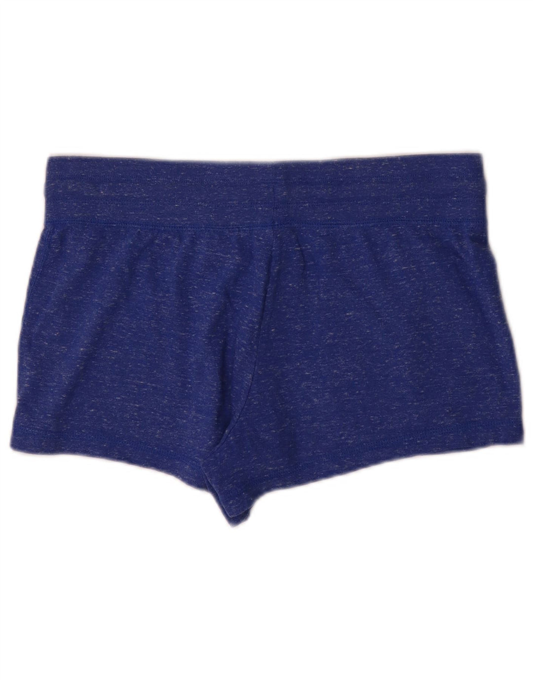 Pantaloncini sportivi con grafica Nike da donna UK 12 Poliestere screziato blu medio