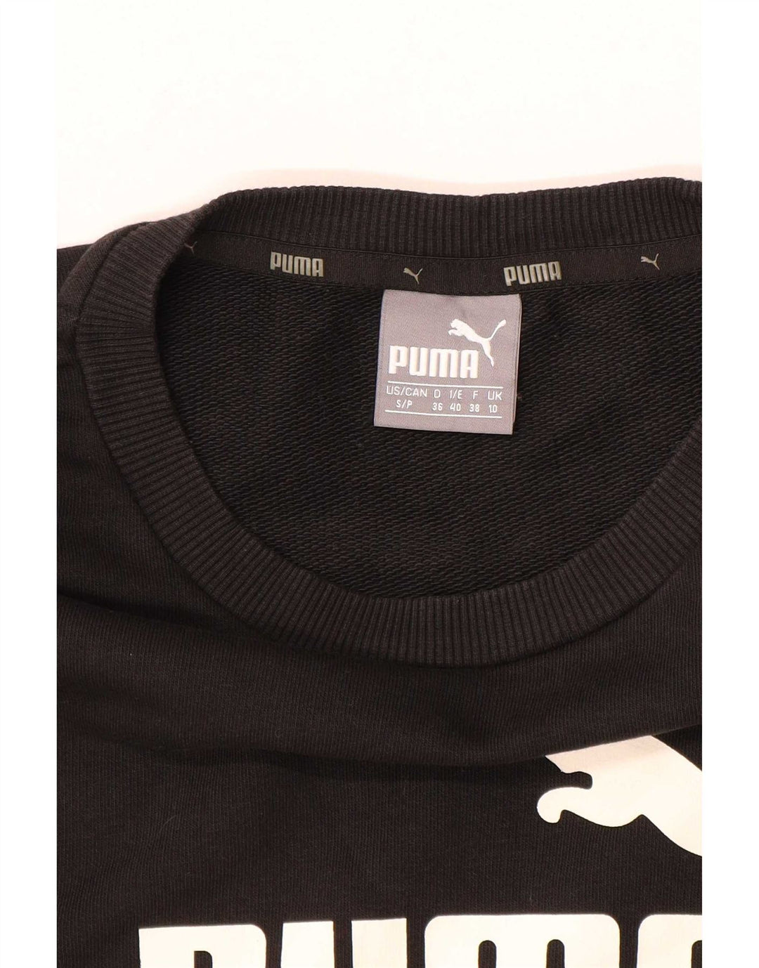 Felpa oversize con grafica da donna Puma UK 10 piccola nera