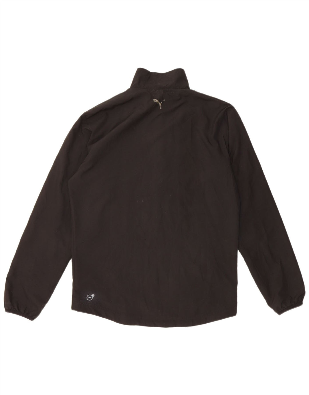 Giacca da ginnastica da uomo con grafica PUMA piccola nera in poliestere