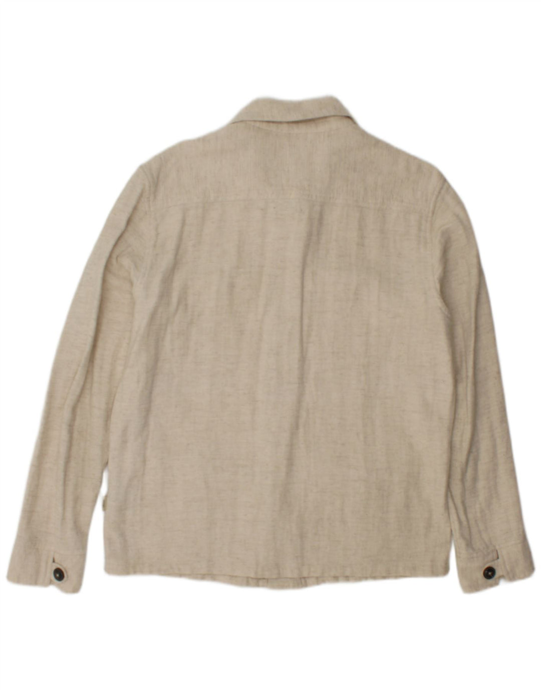Camicia overshirt da uomo Jack & Jones piccola in lino beige