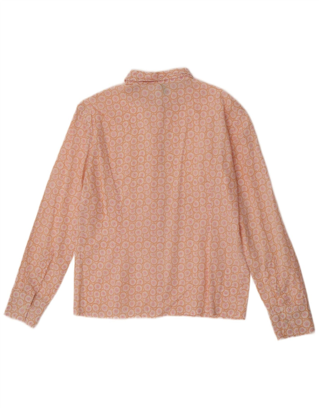 Camicia da donna Benetton UK 12 arancione medio floreale