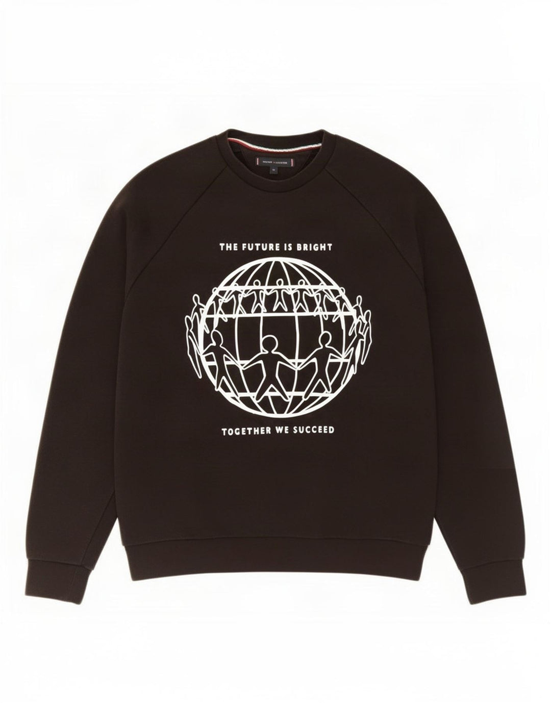 Felpa grafica da uomo Tommy Hilfiger Maglione cotone medio nero
