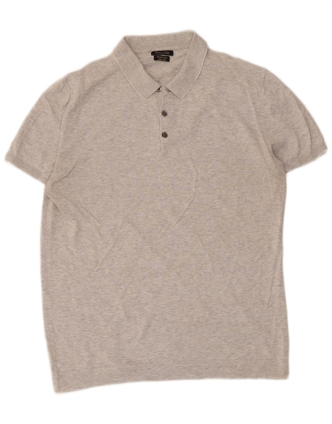 Polo da uomo Massimo Dutti grigio medio chiazzato