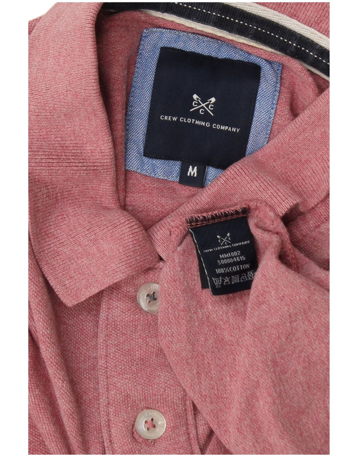 Crew Clothing Polo da uomo in cotone rosa medio